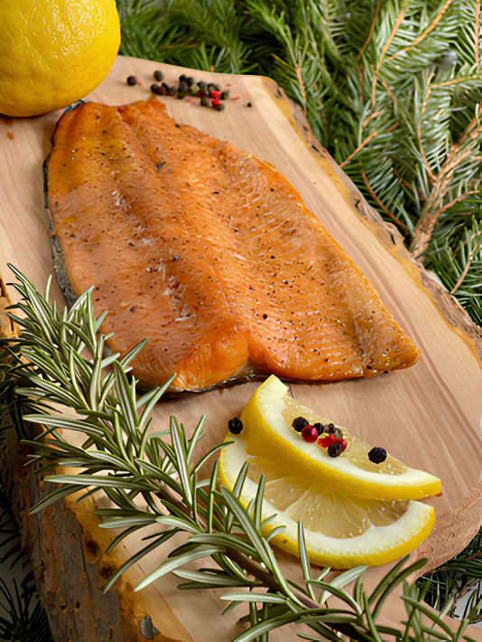 File de păstrăv BIO afumat